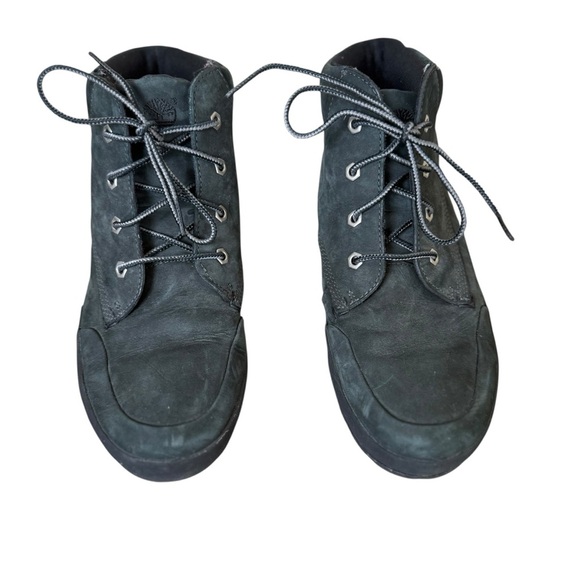 Timberland Eden Square Combat Boots Women's 9 Green Nubuck Lace Up Ankle Sneaker - Picture 3 of 12